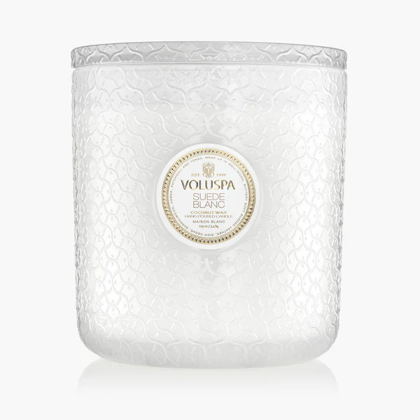 Suede Blanc - 5 Wick Hearth Candle | Voluspa