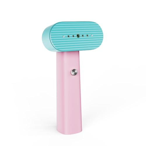 nexdoo G6 2-in-1 Portable Steamer for Clothes and Iron for Clothes, Just 0.7lbs Lightly, 10 Minutes of Continuous Steam, 900W Light Steamer for travel and home (pink) | Amazon (US)