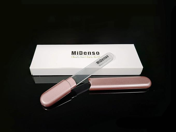 Premium Glass Nail File with Case, Crystal Diamond Salon Best Beauty Nail Buffer for Natural and ... | Amazon (US)