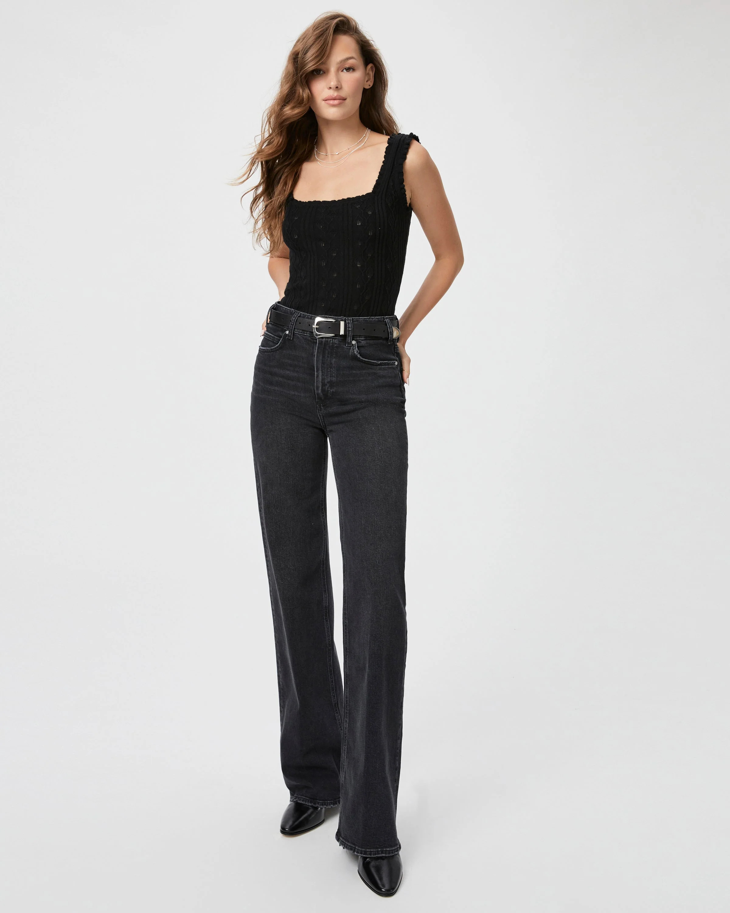 Sasha Wide Leg Jean | Paige