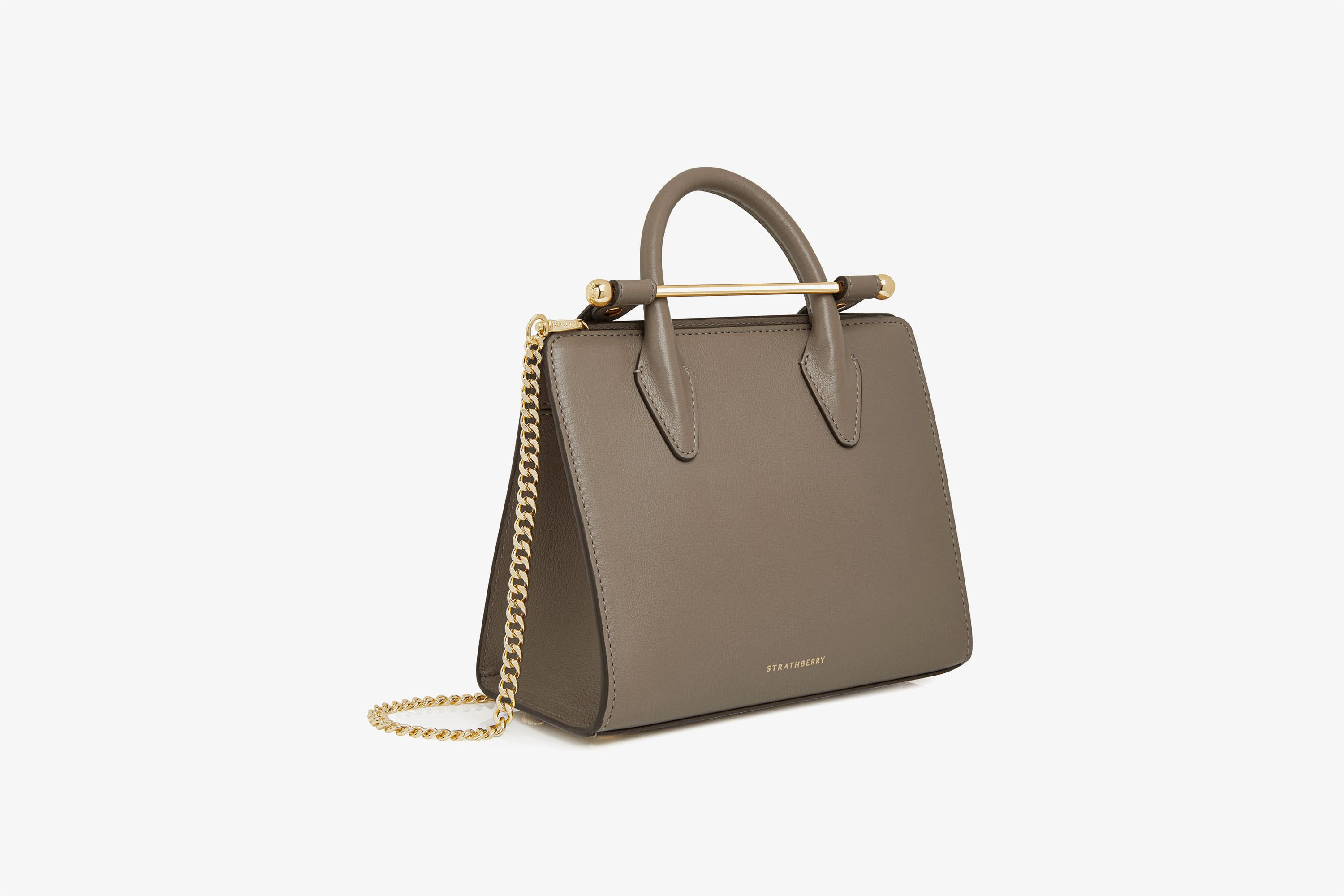 The Strathberry Mini Tote - Brown / Grey | Strathberry