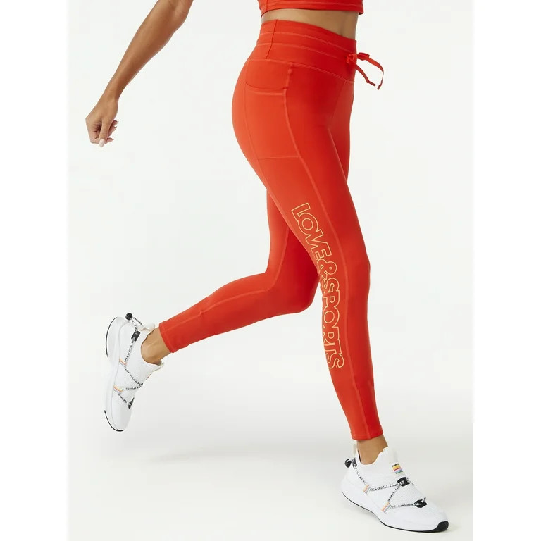 Love & Sports Women's Fitness Tights with Pocket | Walmart (US)