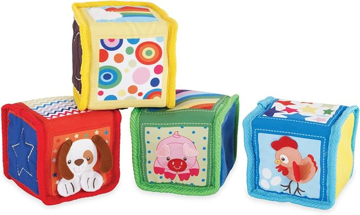 Kidoozie Discovery Soft Blocks for Infants and Toddlers Ages 3-18 Months - Textures, Shapes and S... | Amazon (US)