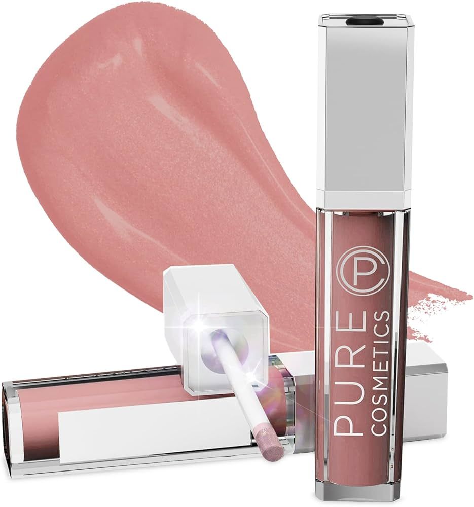 Pure Cosmetics Pure Illumination Lip Gloss with Light and Mirror - Hydrating, Non-Sticky Lanolin ... | Amazon (US)