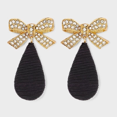 SUGARFIX by BaubleBar Threaded Bow Statement Drop Earrings | Target