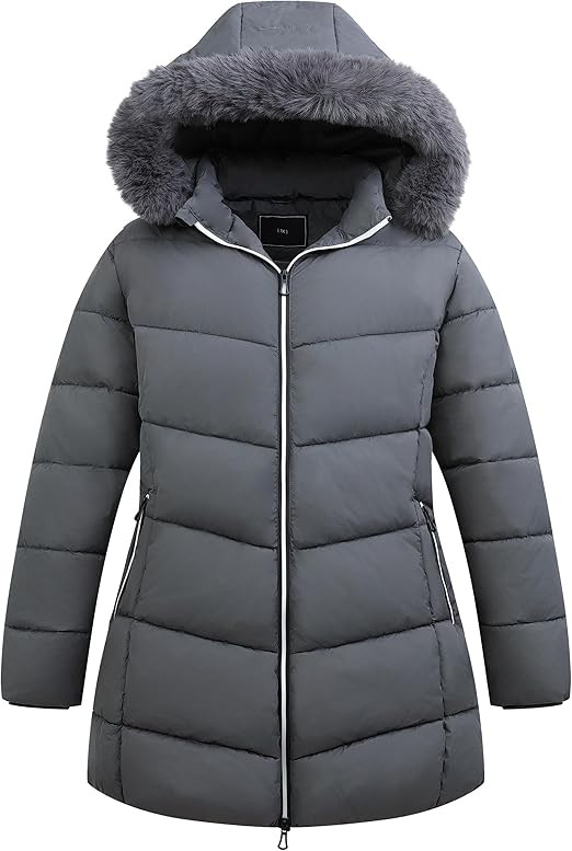 KAIDER Women's Plus Size Winter Windproof Warm Down Coats Waterproof Thicken Hooded Fashions Puff... | Amazon (US)