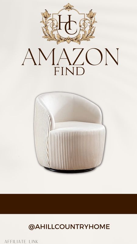 Amazon swivel chair! 

Follow me @ahillcountryhome for daily shopping trips and styling tips 

Home decor, home finds, spring decor, best sellers, accent chair, Amazon find, Amazon home 

#LTKFind #LTKSeasonal #LTKhome