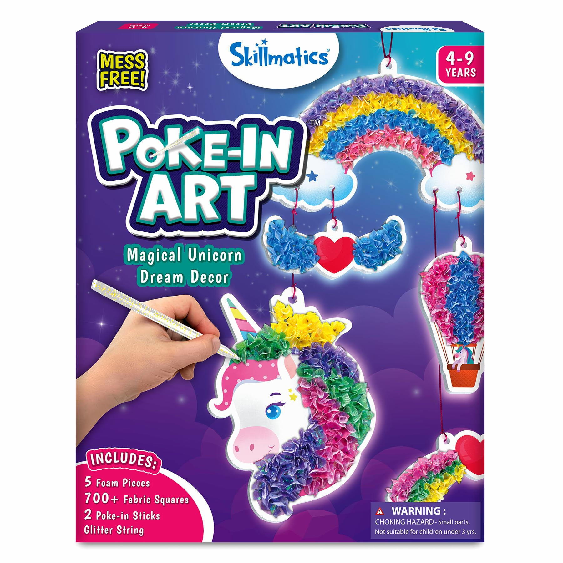 Skillmatics Poke-in Art - Magical Unicorn Dream Decor, Mess-Free Fun for Kids, DIY Wood Craft Kits, Creative Activity, Gifts for Ages 4, 5, 6, 7, 8, 9 | Amazon (US)