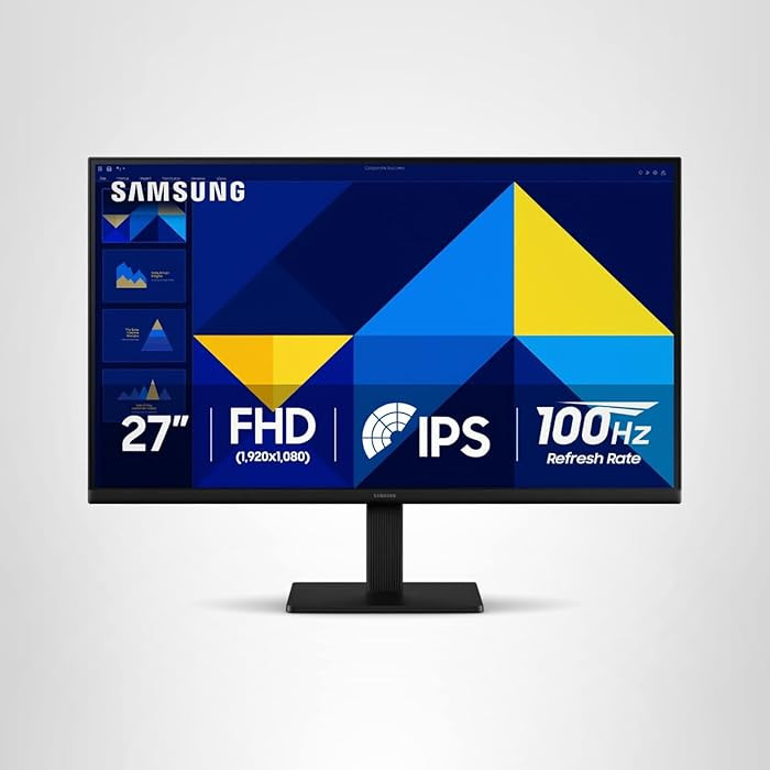 Samsung 27" (S30GD) Essential Monitor with IPS Panel and Tilt Only Stand, 100Hz Refresh Rate, Erg... | Amazon (US)
