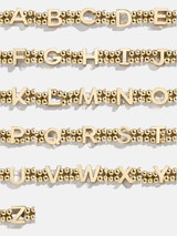 Ivy Initial Pisa Bracelet - Gold | BaubleBar