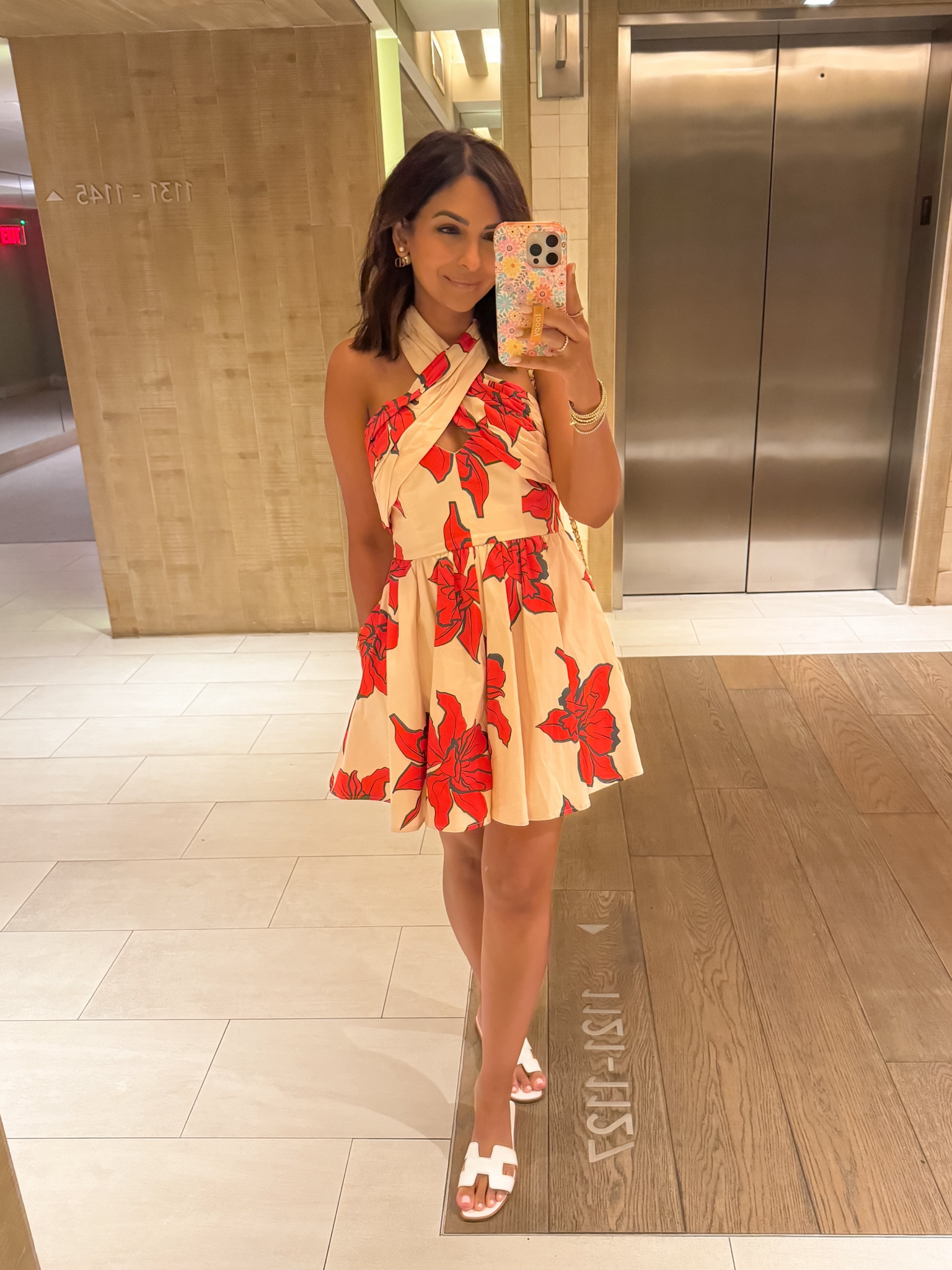 Wearing an xs petite in floral romper from Anthropologie - runs TTS. Sandals are Hermes

#LTKSeasonal #LTKStyleTip