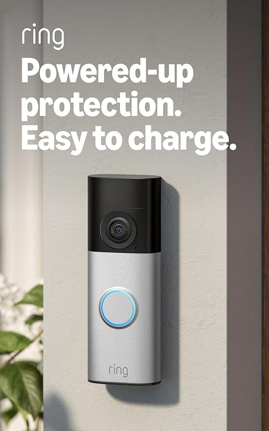 Ring Battery Doorbell Plus (newest model), Retinal 2K with wide-angle video, up to 6x Enhanced Zo... | Amazon (US)