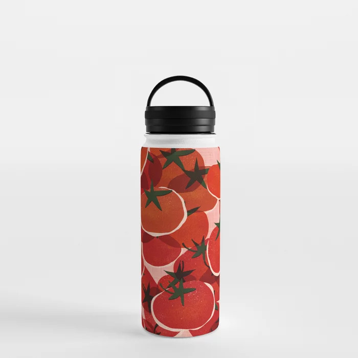 Multi Tomatoes Water Bottle | Society6