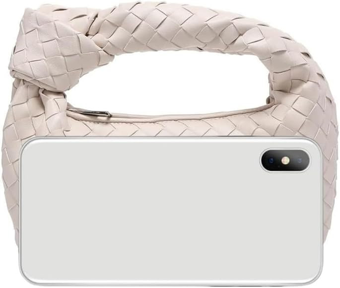 Handtasche Damen Retro Geknotete Gewebte Schultertasche, Weiche PU Leder Umhängetasche, Tasche G... | Amazon (DE)