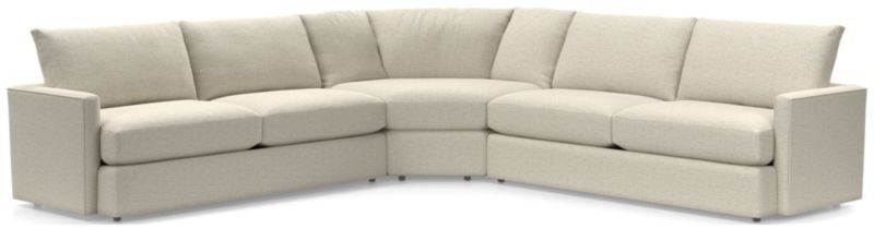 Lounge Classic 3-Piece Wedge Sectional Sofa + Reviews | Crate & Barrel | Crate & Barrel