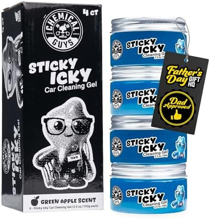 Chemical Guys Sticky Icky Car Cleaning Gel, Green Apple, Interior Car Cleaner, Reusable Automotiv... | Amazon (US)
