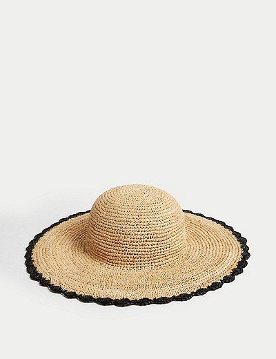 Straw Wide Brim Hat | Marks and Spencer US