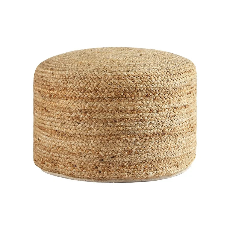 MoDRN Natural Boho Round Jute Floor Pouf | Walmart (US)
