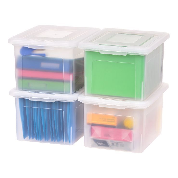 IRIS USA Letter & Legal-size Plastic Storage Bin Tote Organizing File Box | Target