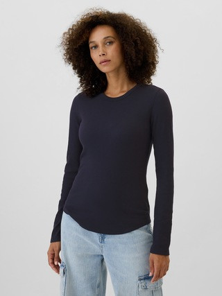Waffle-Knit Crewneck T-Shirt | Gap Factory