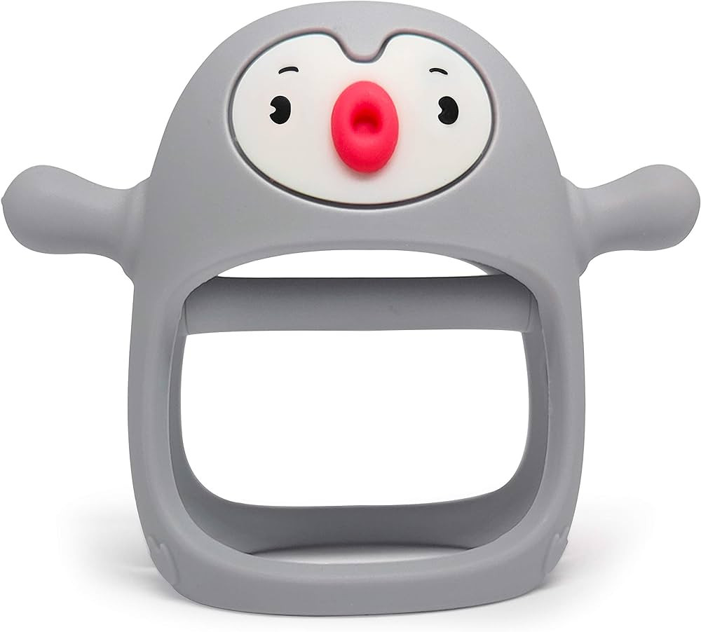 Smily Mia Penguin Baby Teething Toys for 3-6Months, Infant Handheld Pacifiers 0-6Months, 3Months ... | Amazon (US)