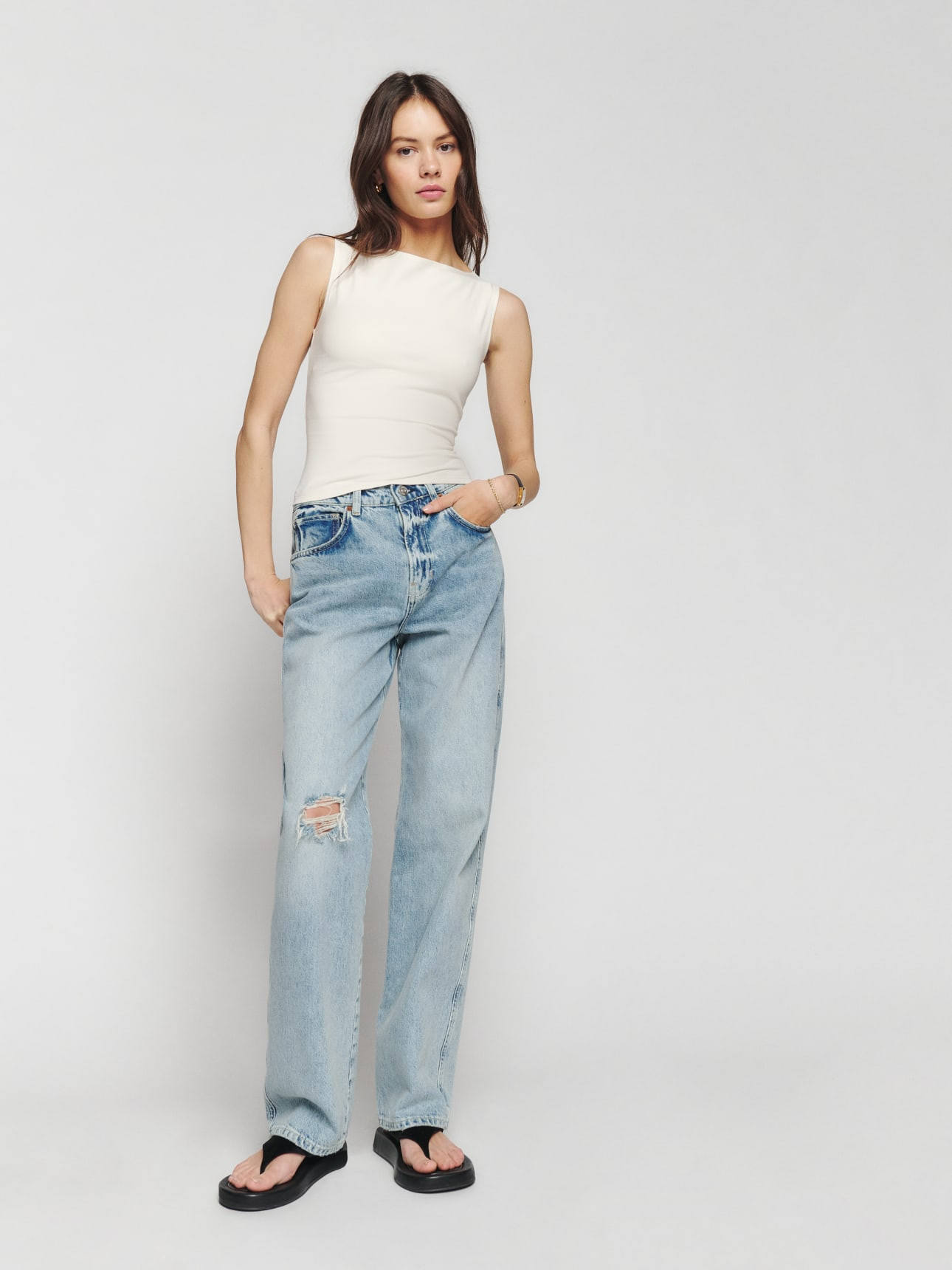 Dusk Knit Top | Reformation (Global)
