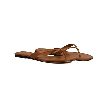 Tory Burch Womens Leather Flat Thong Sandals | Walmart (US)
