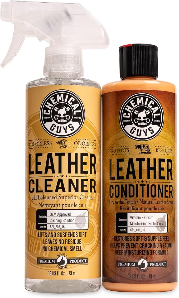 Chemical Guys SPI_109_16 Leather Cleaner and Leather Conditioner Kit for Use on Leather Apparel, ... | Amazon (US)