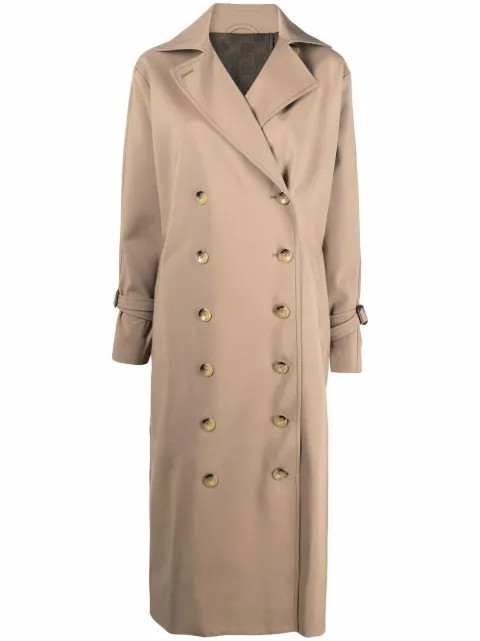 TOTEME double-breasted mid-length Coat - Farfetch | Farfetch Global