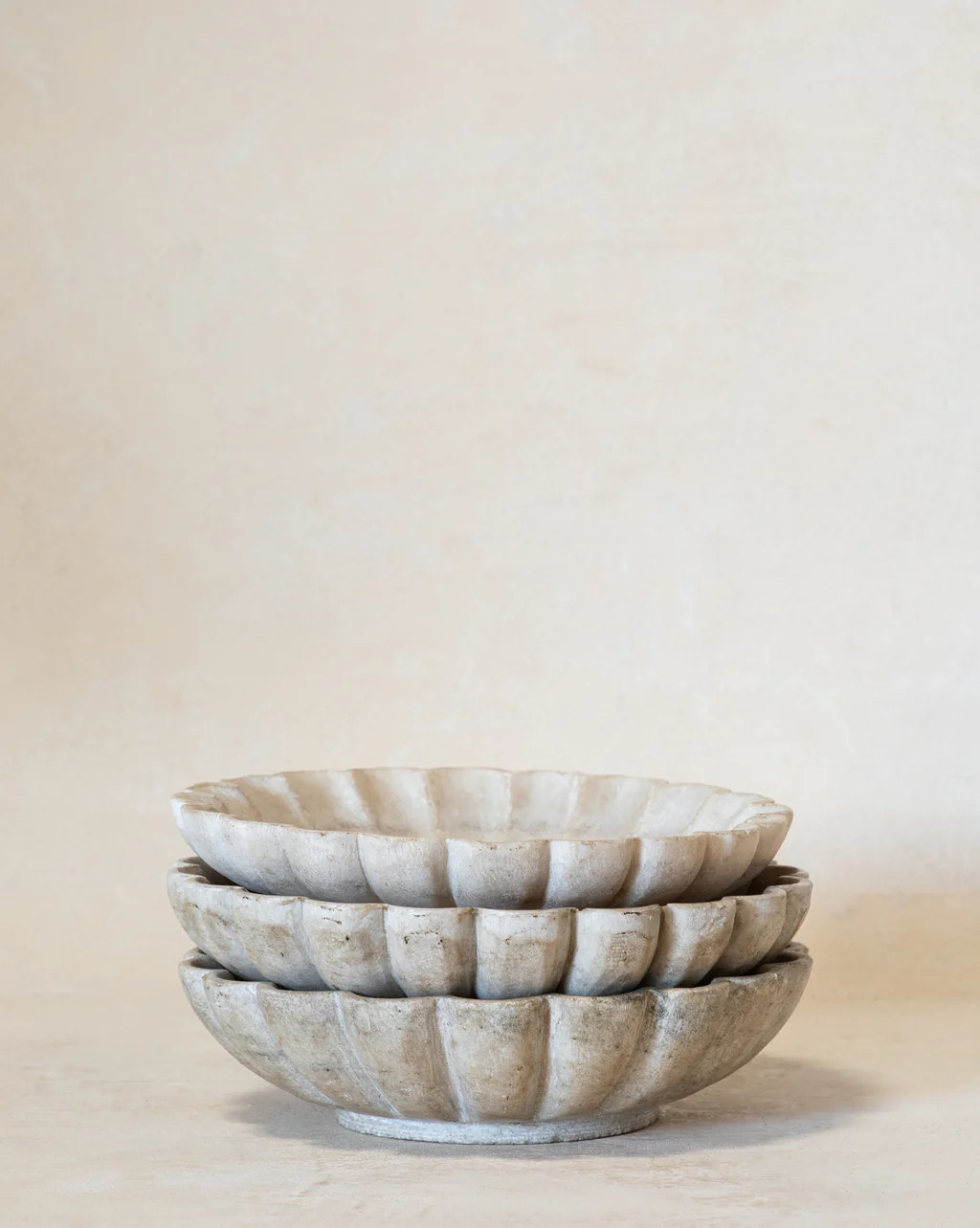 Vintage Flower Stone Plate | McGee & Co.