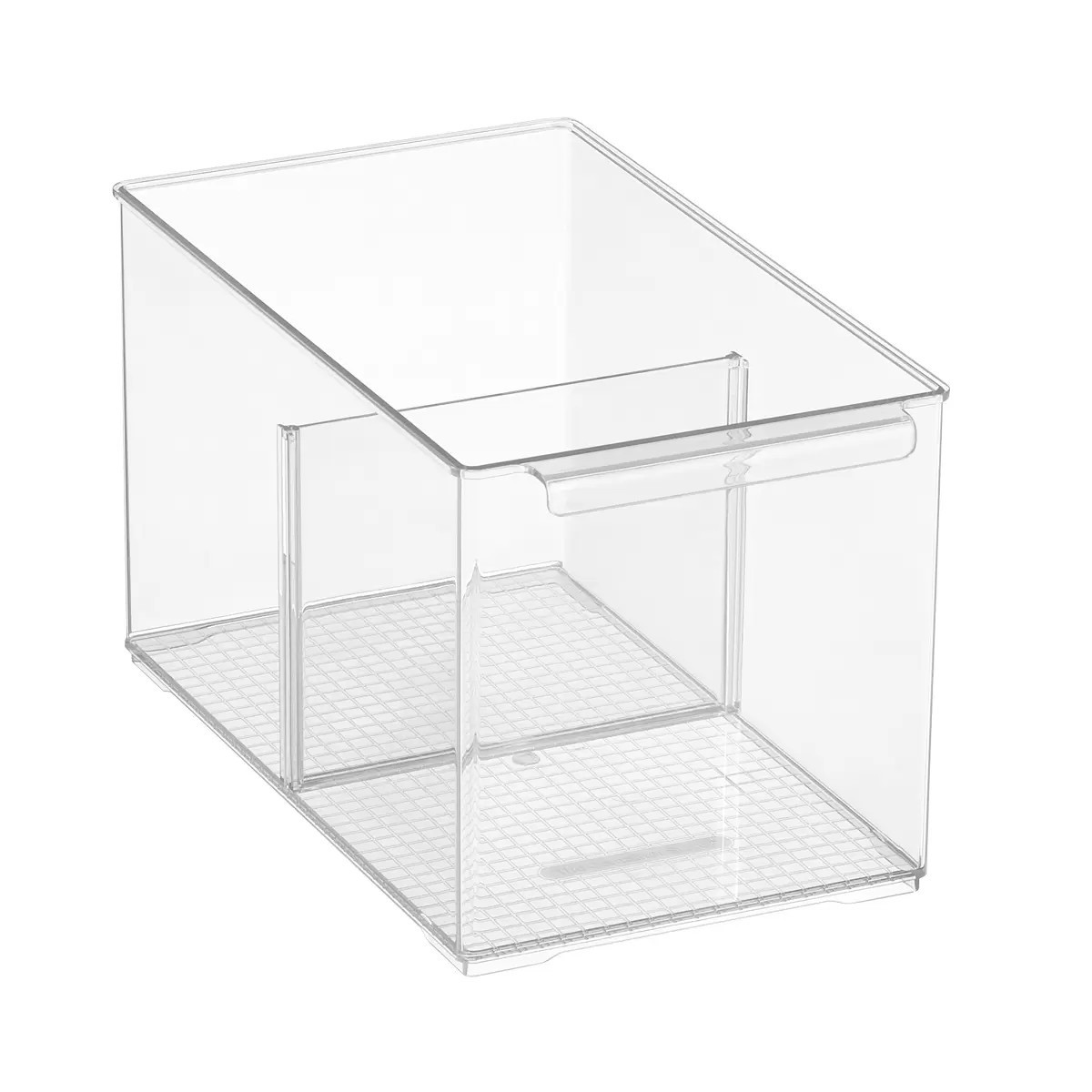 Everything Organizer Cabinet-Depth Pantry Bins with Divider | The Container Store