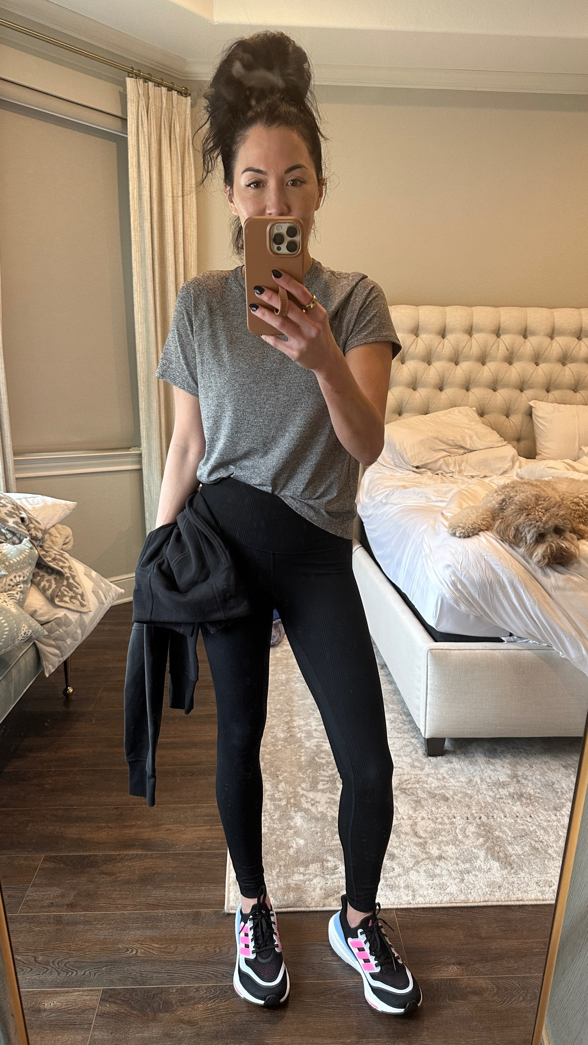 Lululemon workout outfit. Wearing size 6 on top and 4 in align leggings. 

#LTKfitness #LTKover40 #LTKMostLoved