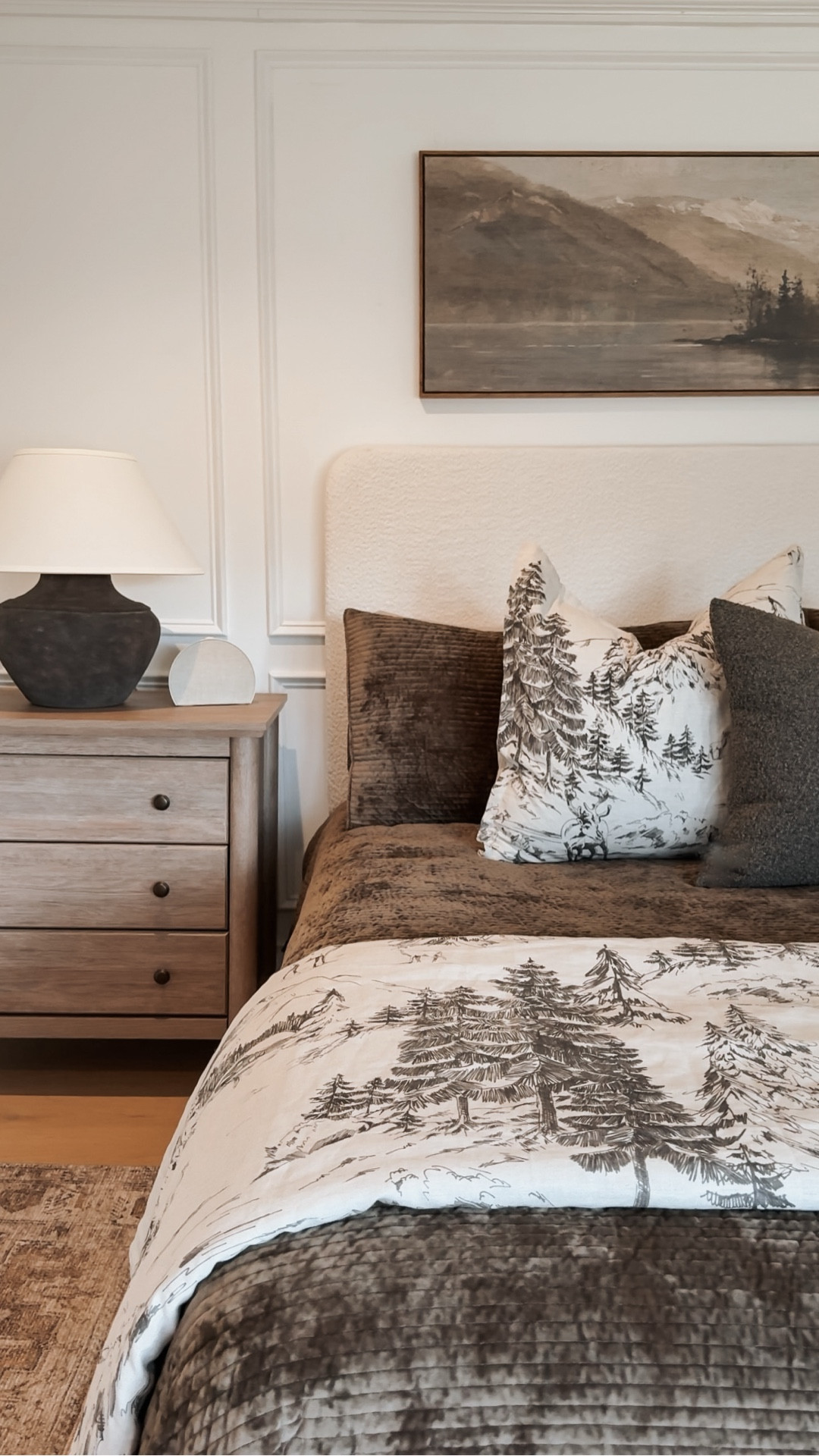 Please don’t yell at me! 🤎😉
I switched out my bed frame you all loved, but for good reason. My beloved black canopy bed has been replaced by this organic modern white chenille frame that is beautiful and budget-friendly! Warning: LIMITED STOCK! Our old bedframe was several years old, and unfortunately, the post at the end of the bed block the view of my television, and it was time for a change. We’re loving the cozy fabric and design. Our winter bedding looks great with our new bedframe. 

#LTKHome #LTKSaleAlert #LTKmorningroutine