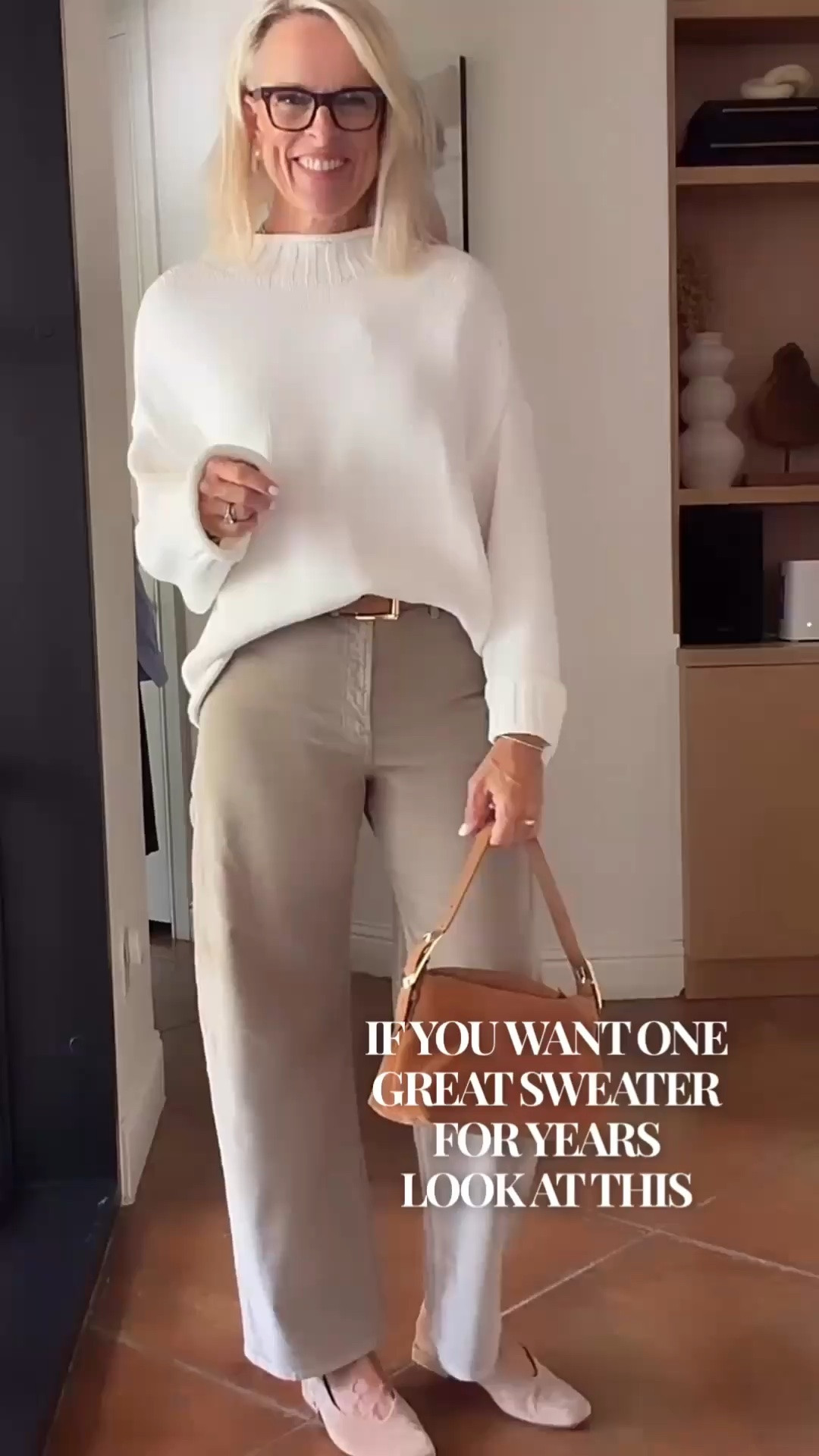 I’m always drawn to pieces that don’t feel like they’ll be out of style next season, and this sweater definitely falls into that category. It’s a classic 100% cotton sweater that’s comfortable, easy to style, and works beautifully with neutral pieces like these taupe pants.

A great example of why I love building a wardrobe around timeless basics rather than trends.

#LTKootd #LTKOver40 #LTKgrwm