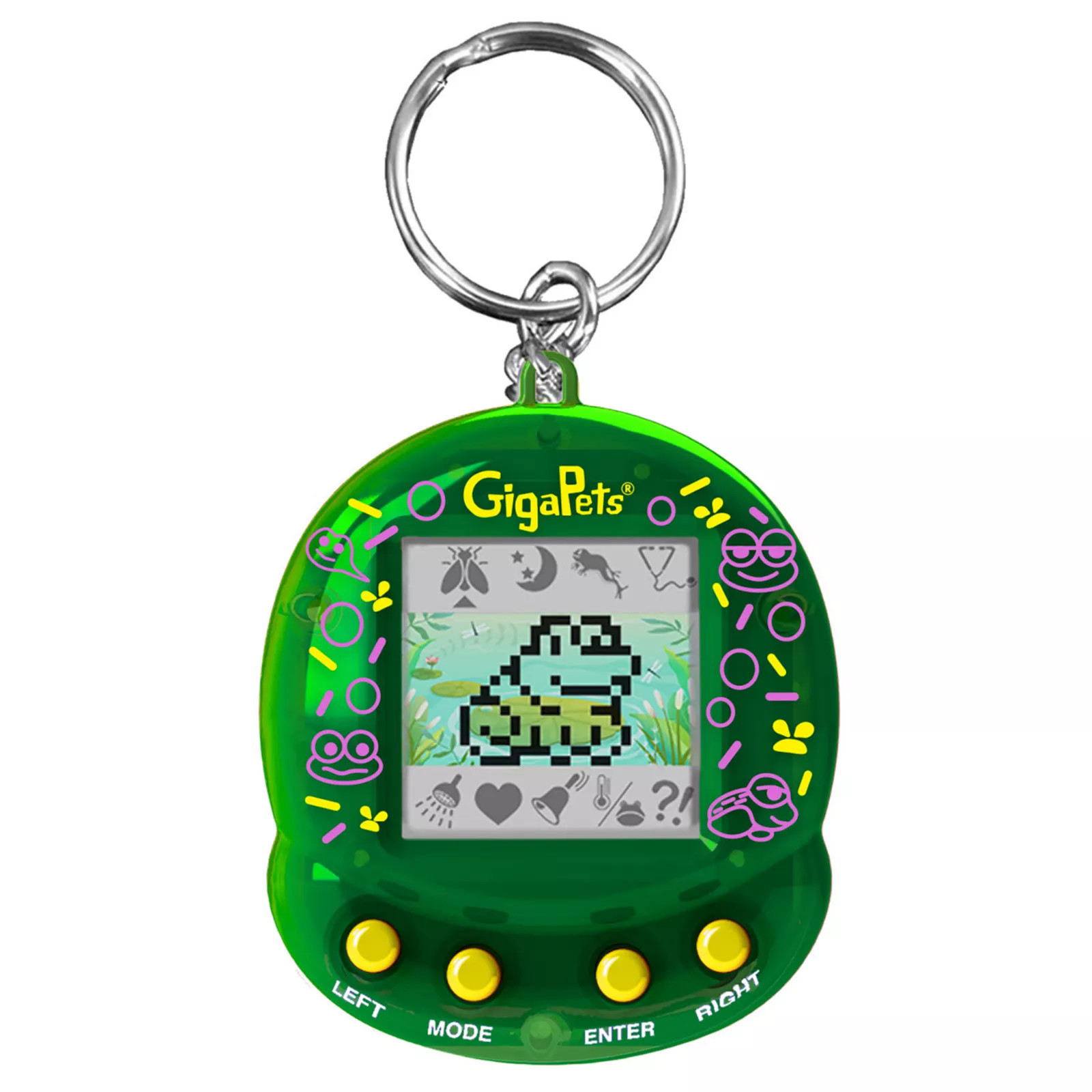Top Secret Toys GigaPets: Floppy Frog - The 90’s GigaPets Reinvented Virtual Interactive Pet Keychain, Multi | Kohl's