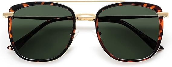 SOJOS Retro Aviator Square Polarized Sunglasses For Women Men,Vintage Women's Sun Glasses Shades ... | Amazon (US)