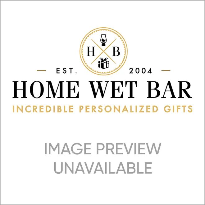Presentation Set with Engraved Whiskey Glasses & Decanter Set - 6pc Walnut Bar Serving Tray & Dis... | HomeWetBar.com
