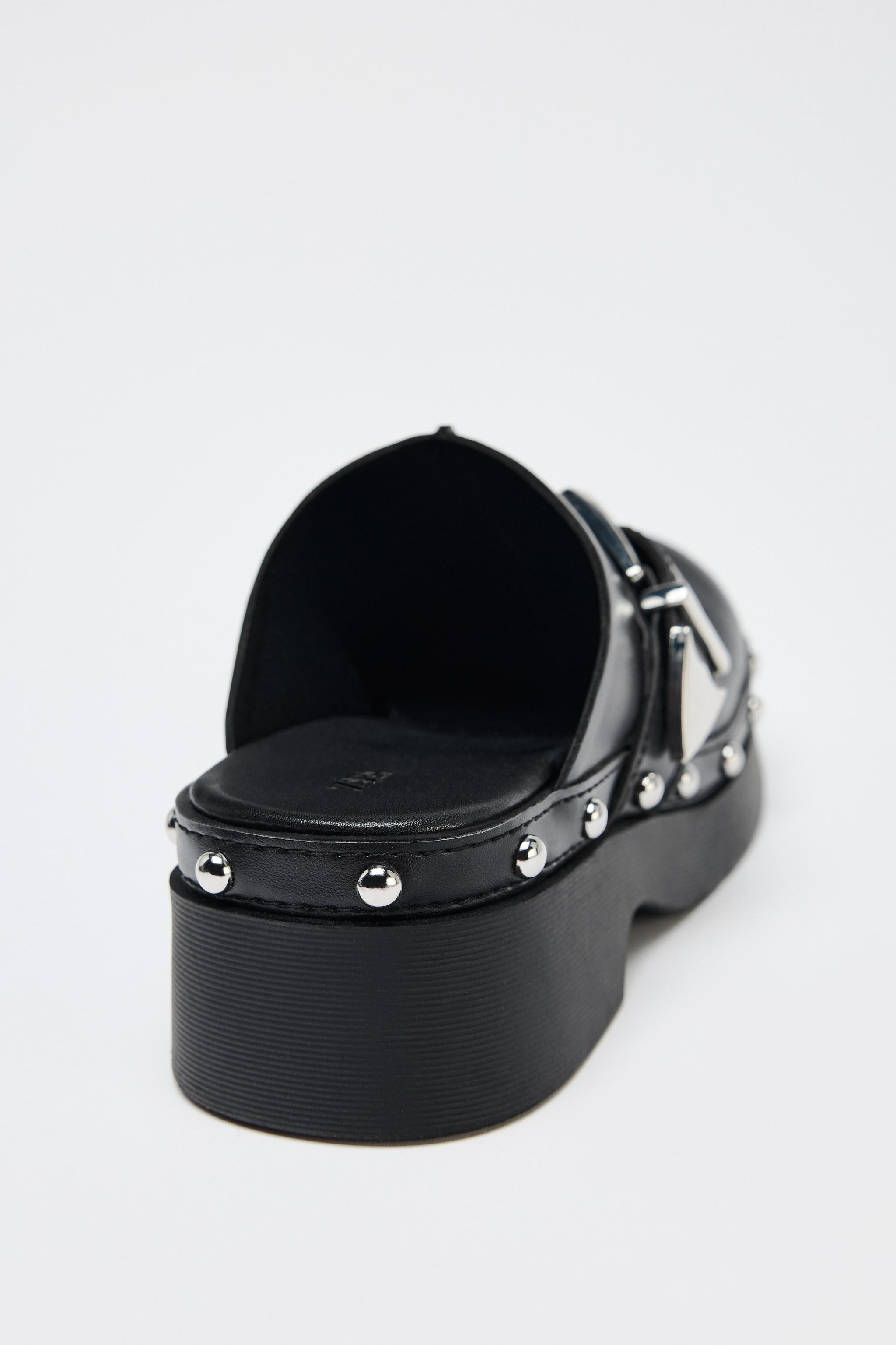 BUCKLE AND STUD CLOGS | Zara UK