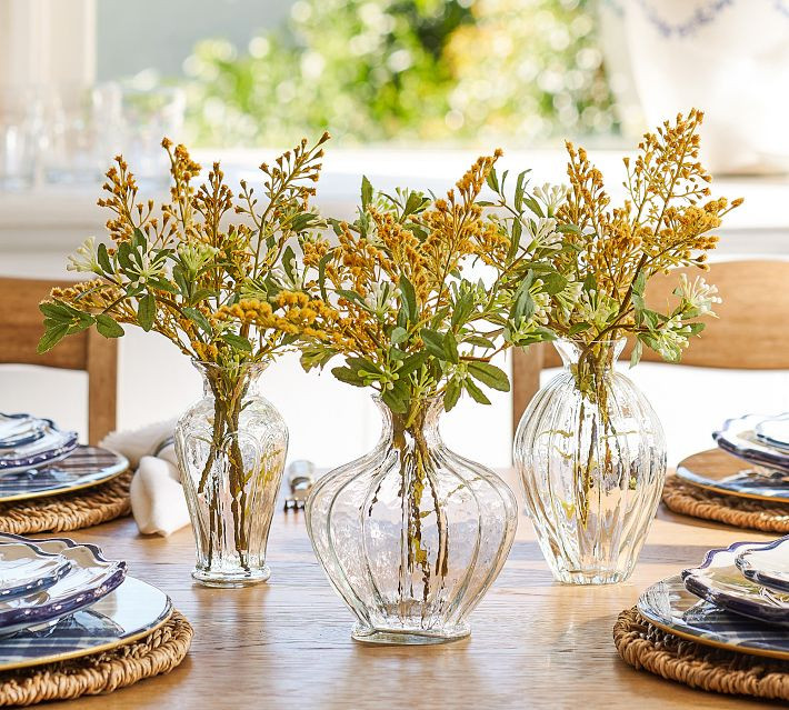 Hammered Glass Vase | Pottery Barn (US)