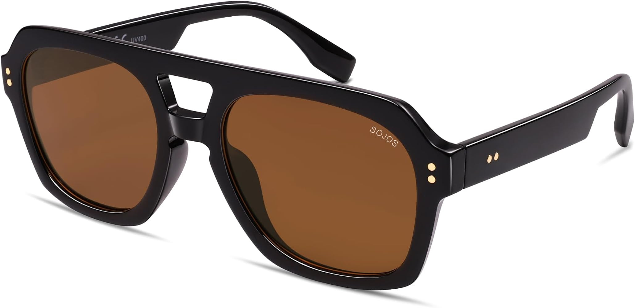 SOJOS Retro Thick Polarized Aviator Sunglasses for Women Men, Large Trendy Bold Square Pilot Shad... | Amazon (CA)