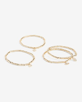 Set Of 4 Stretch Bead Bracelets | Express
