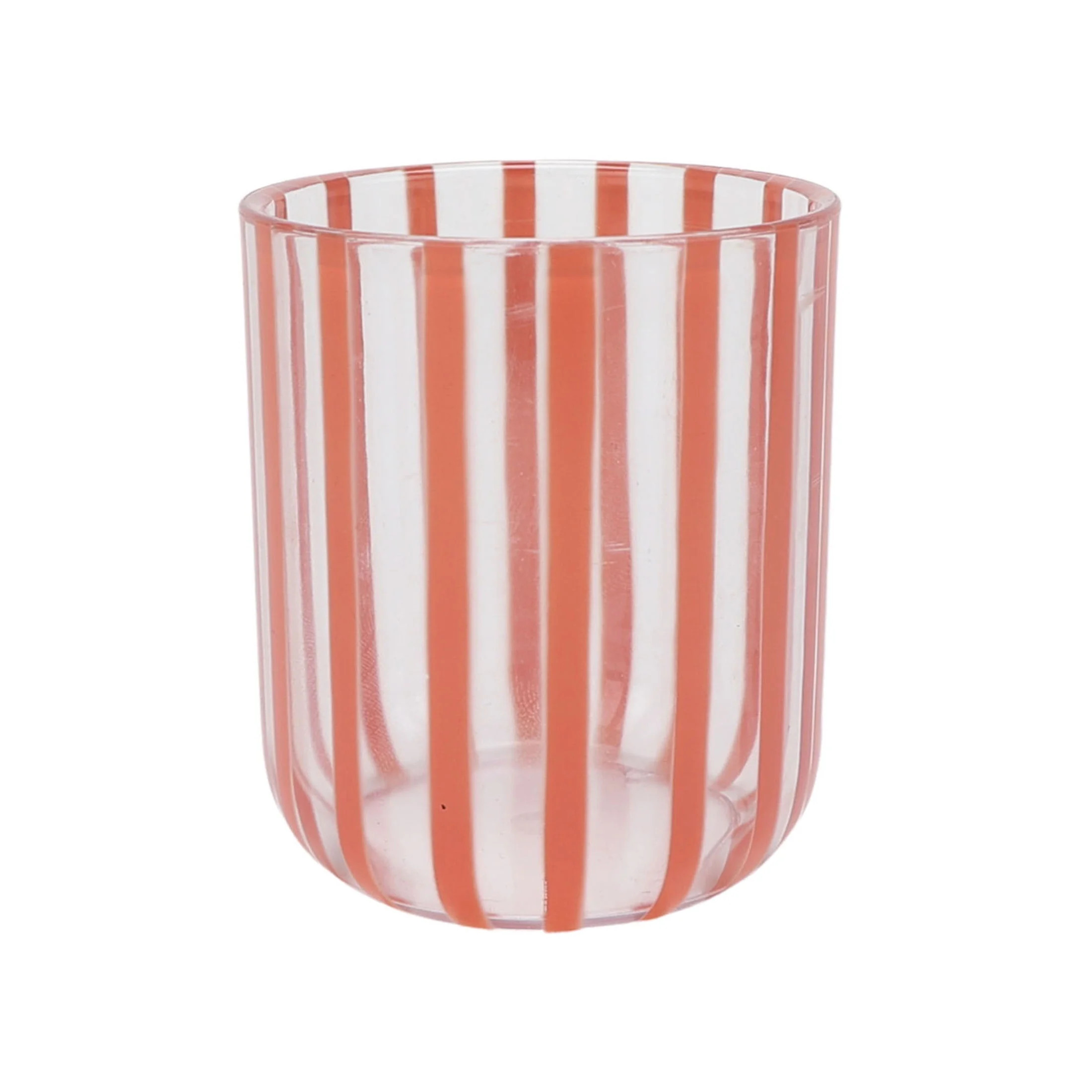 Mainstays by Becky G. & Alejandra 14-Ounce Short Acrylic Stripe Line Tumbler, Orange - Walmart.co... | Walmart (US)
