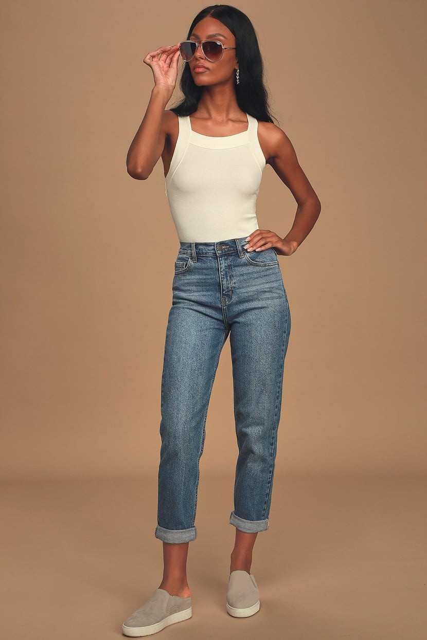 Ribbed Tank Top | summer casual outfits summer casual outfits summer outfits 2022 | Lulus (US)