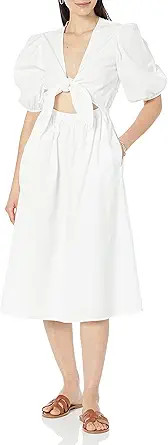 The Drop Women's Prisha Cutout Poplin Midi Dress | Amazon (US)