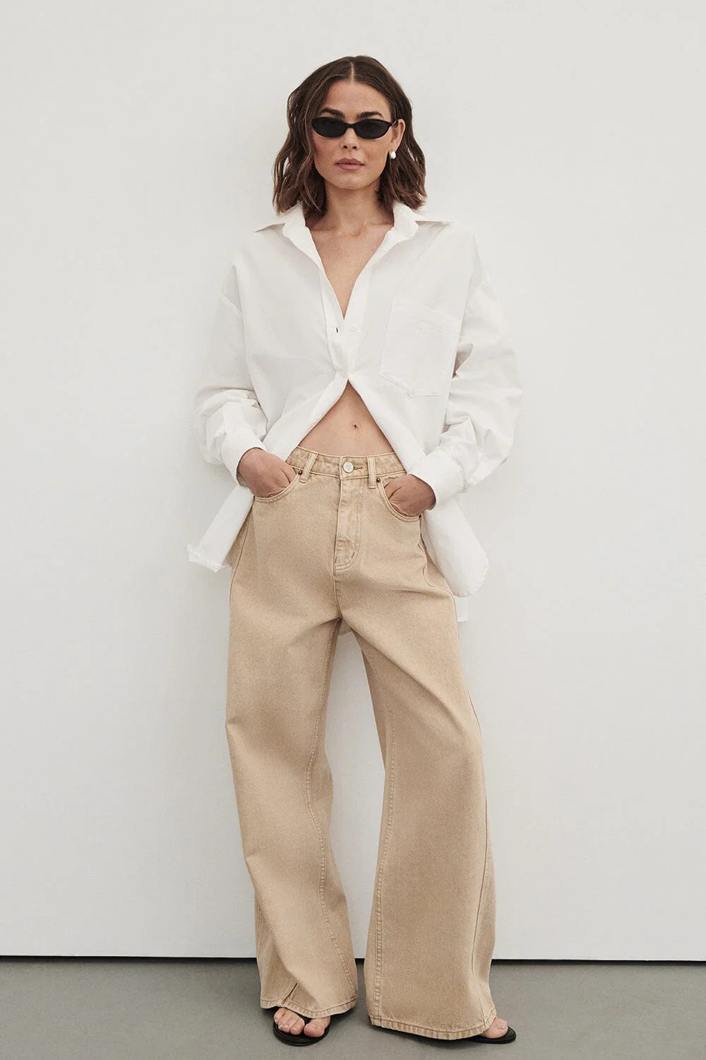 DREW BUFF WIDE LEG DENIM JEAN | DISSH