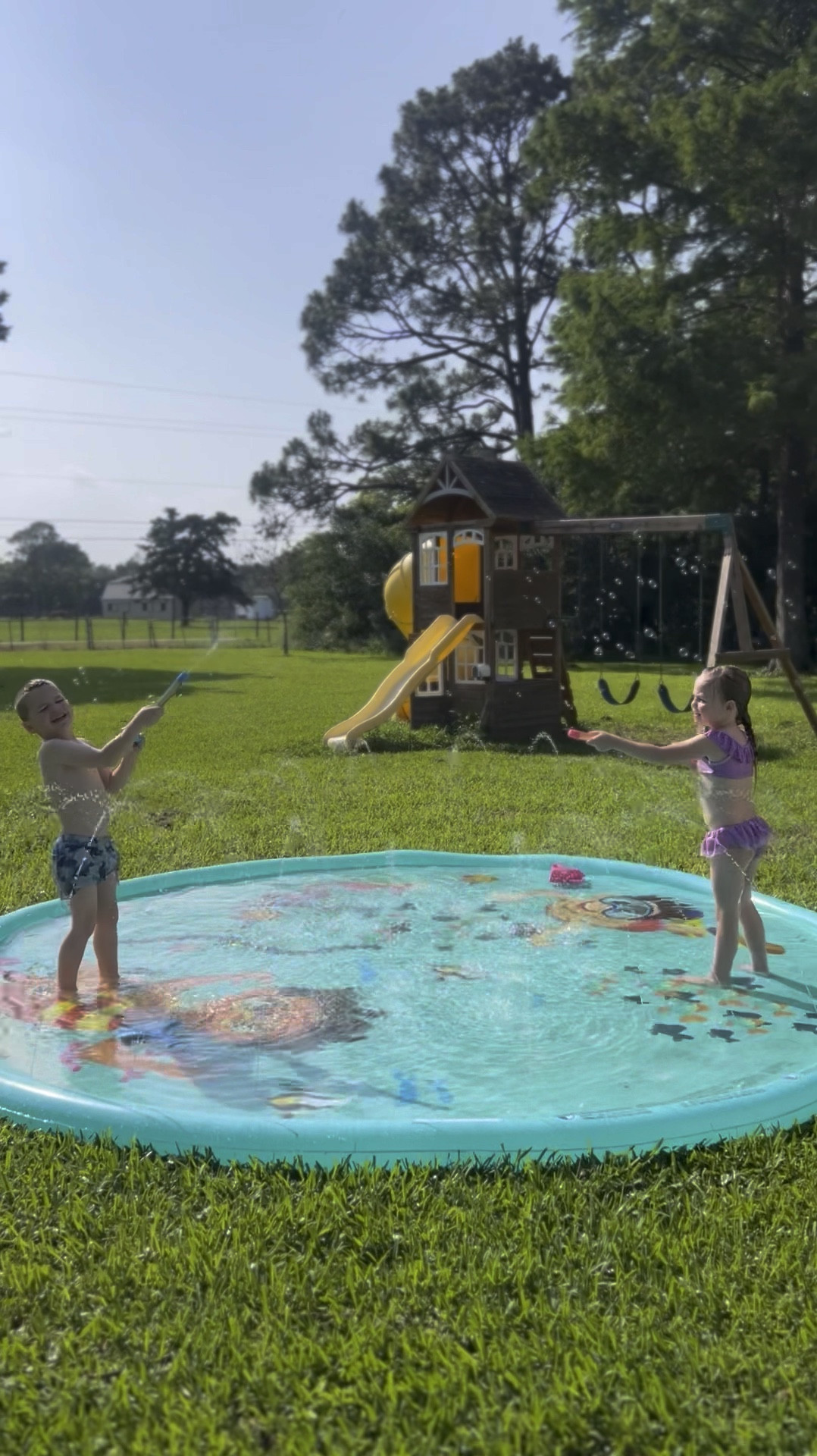 11ft wide splash pad to keep your littles busy all summer long💛☀️

Summer
Kids
Water play 
Inflatable pool
Summer finds

#LTKKids #LTKFamily #LTKSeasonal
