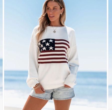 American flag sweater 

#LTKFindsUnder100 #LTKSeasonal #LTKFindsUnder50