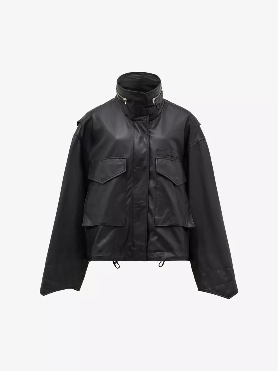 Clay oversized leather jacket | Selfridges