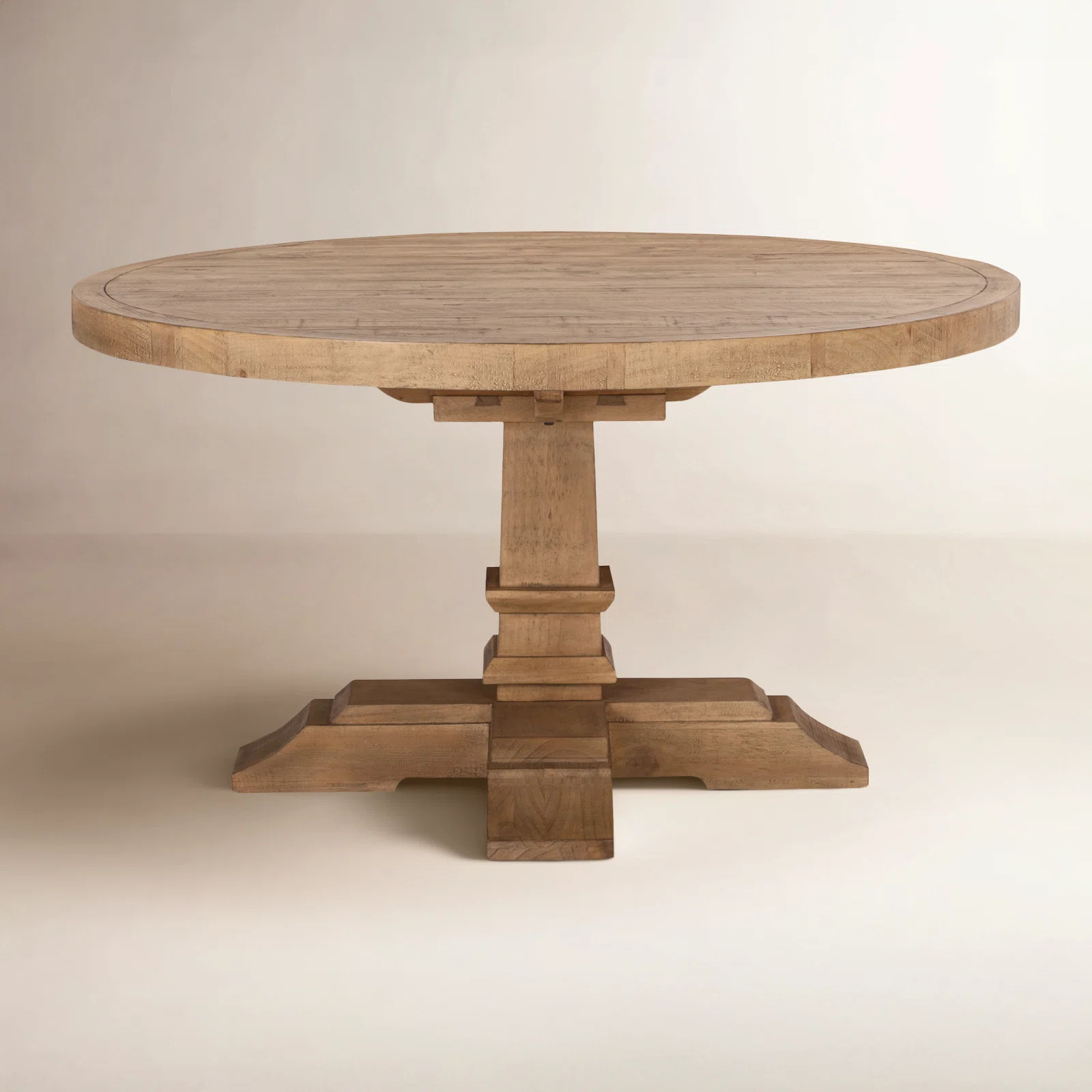Vienna 55" Reclaimed Pine Round Dining Table | Birch Lane