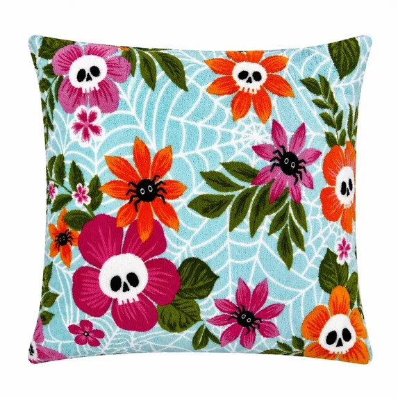 Summerween 18x18 Summerween Floral Pillow | Walmart (US)